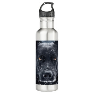 Black German Shepherd Stainless Steel Water Bottle