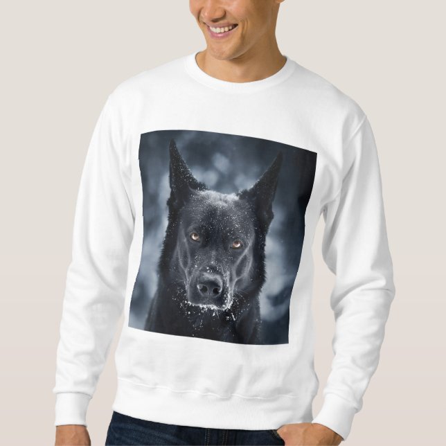 Black German Shepherd Sweatshirt (Front)