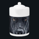 Black German Shepherd Teapot<br><div class="desc">Black German Shepherd</div>