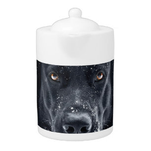 Black German Shepherd Teapot
