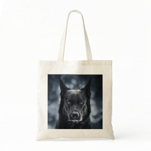 Black German Shepherd Tote Bag
