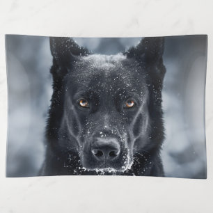 Black German Shepherd Trinket Tray