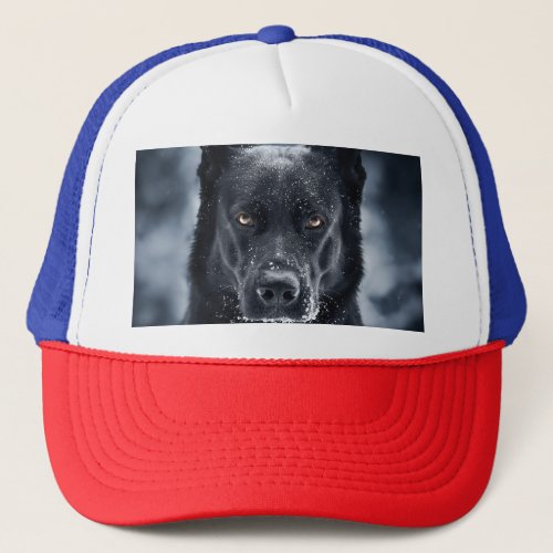 Black German Shepherd Trucker Hat