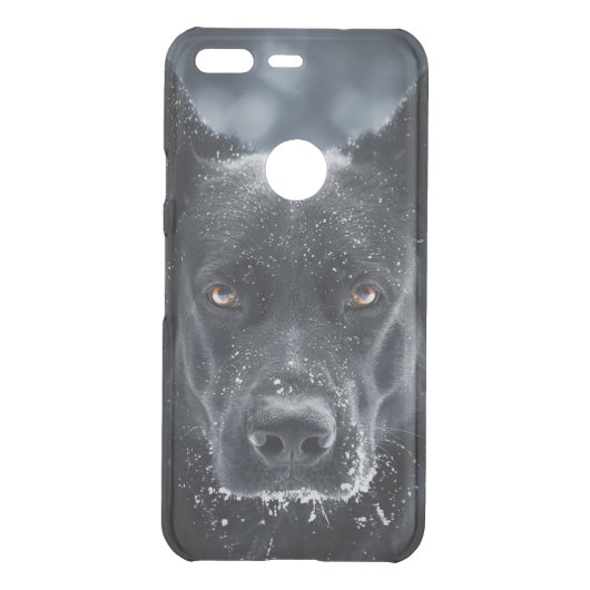 Black German Shepherd Uncommon Google Pixel Case (Back)