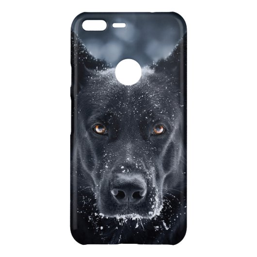 Black German Shepherd Uncommon Google Pixel XL Case (Back)