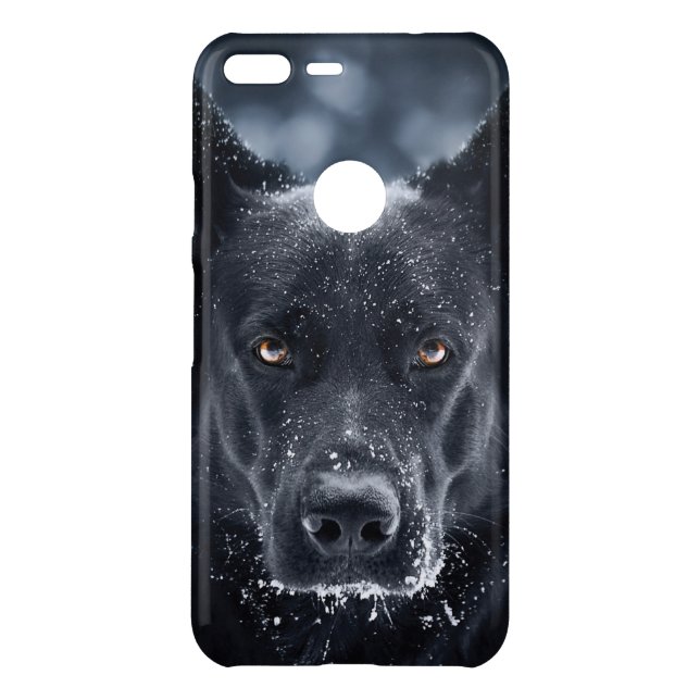 Black German Shepherd Uncommon Google Pixel XL Case (Back)