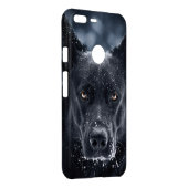 Black German Shepherd Uncommon Google Pixel XL Case (Back/Right)