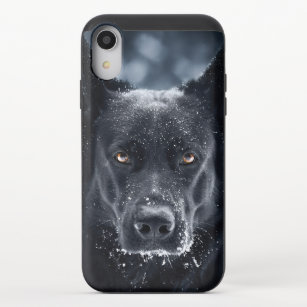 Black German Shepherd iPhone XR Slider Case