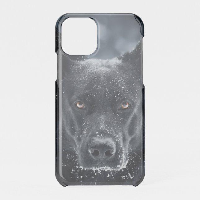 Black German Shepherd Uncommon iPhone Case (Back)