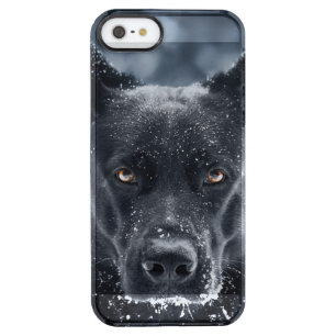 Black German Shepherd Clear iPhone SE/5/5s Case