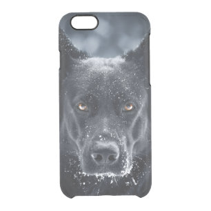 Black German Shepherd Clear iPhone 6/6S Case