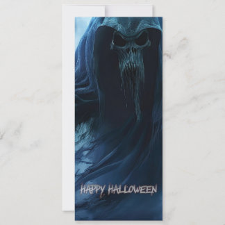 Black ghost in a hellish landscape - Halloween