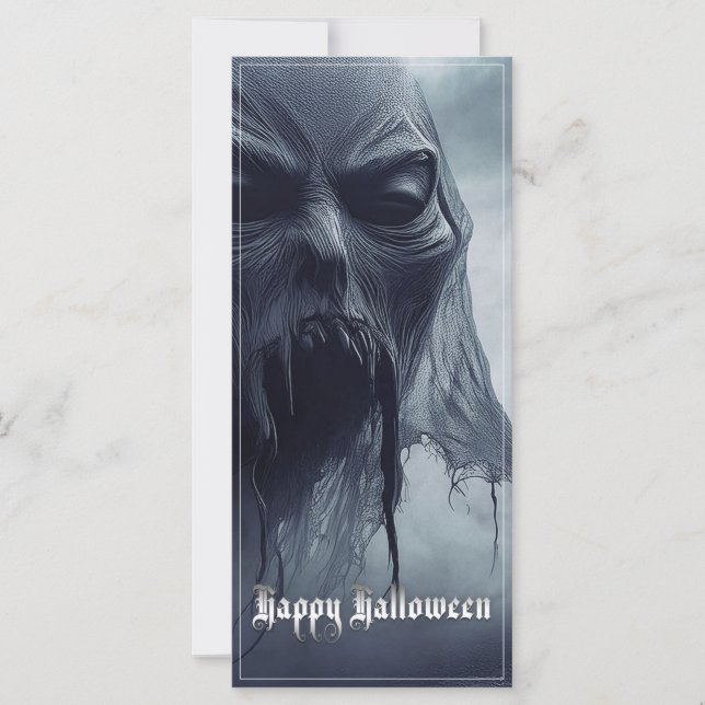 Black ghost in a hellish landscape - Halloween (Front)