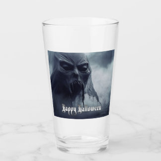 Black ghost in a hellish landscape - Halloween Glass