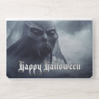 Black ghost in a hellish landscape - Halloween HP Laptop Skin