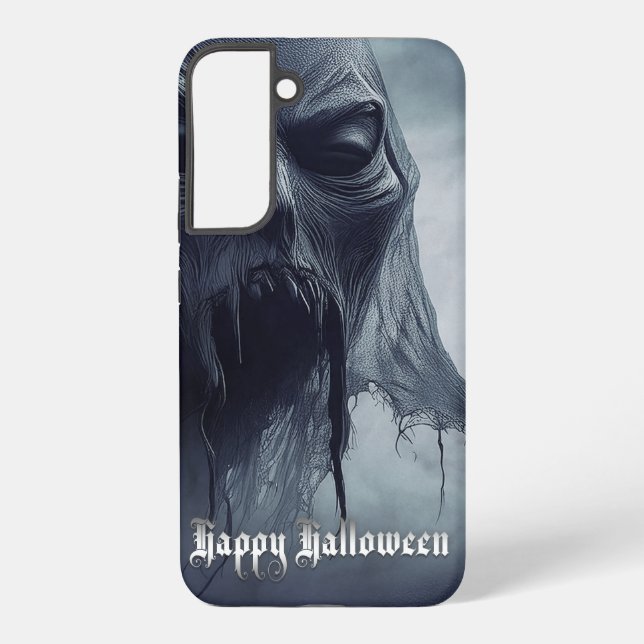 Black ghost in a hellish landscape - Halloween Samsung Galaxy Case (Back)