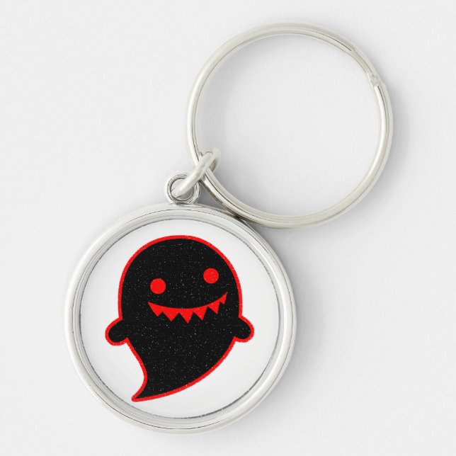 Black Ghost Keychain (Front)