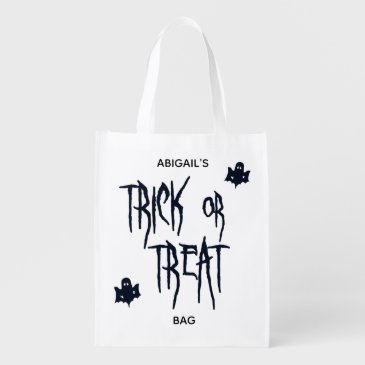 Black Ghost Personalized Halloween Trick or Treat