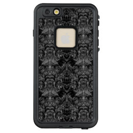 Black Ghost Shadow Blur Damask Illusion LifeProof FRĒ iPhone 6/6s Plus Case