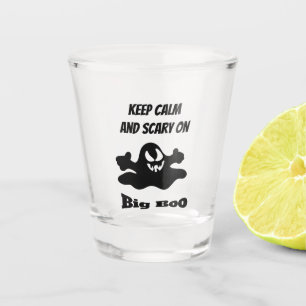 Black ghost shot glass