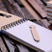 Black Gift Set: Pen, Keychain & Spiral Notebook (Inside)