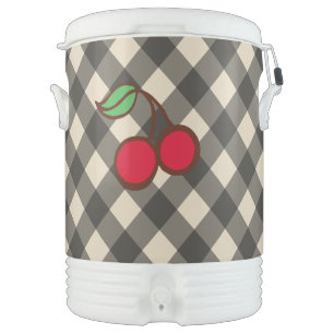 Black Gingham Cherry Cooler