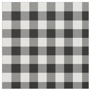 Grey / Black Buffalo Plaid Cotton Flannel Fabric – The Fabric