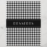 Black Gingham Farmhouse Family Recipe Organizers