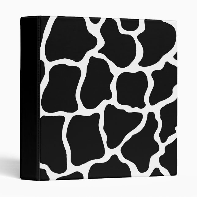 Black Giraffe Office School Binder Gift (Front/Spine)