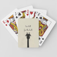 Black Giraffe Playing Cards