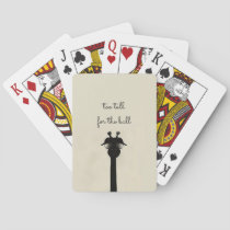 Black Giraffe Poker Cards