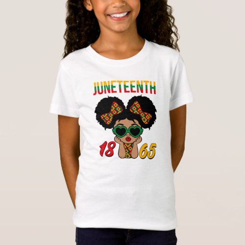 Black Girl 1865 Juneteenth Celebrate  T_Shirt