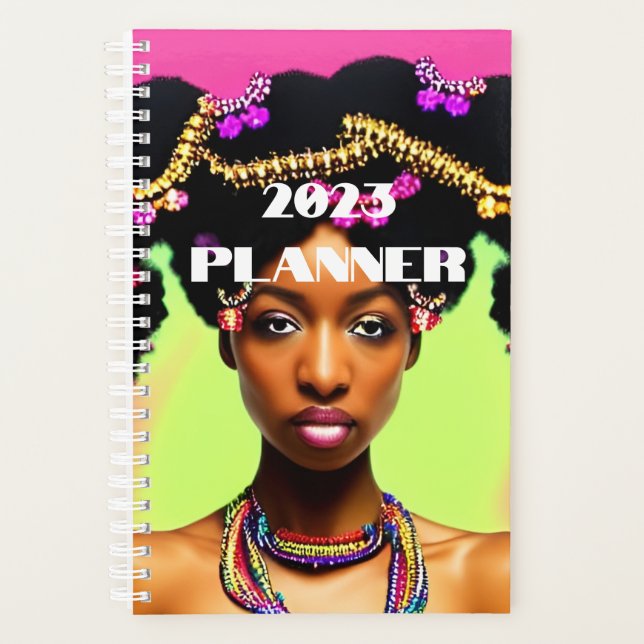 Black girl 2023 Planner (Front)