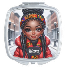Black girl African American with Braids