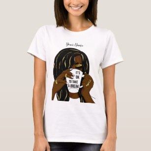 Black Girl Afro American Woman InspirationalQuote  T-Shirt