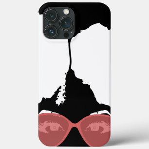 black Girl Big Afro Pink Sunglasses iPhone 13 Pro Max Case