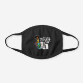 Black Girl Bucket List Cotton Face Mask (Front)