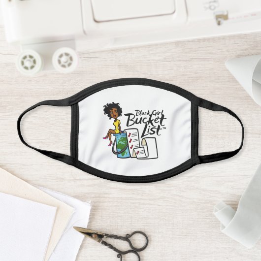 Black Girl Bucket List Cotton/Poly Face Mask (Insitu)