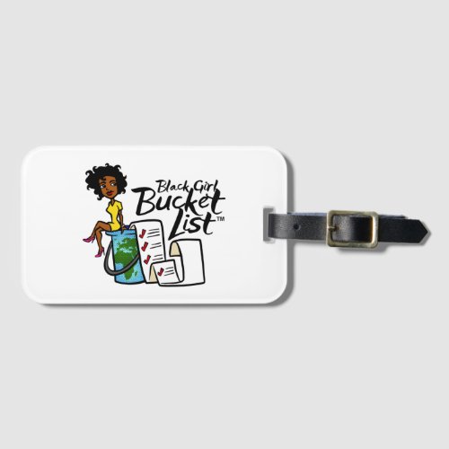 Black Girl Bucket List Luggage Tag