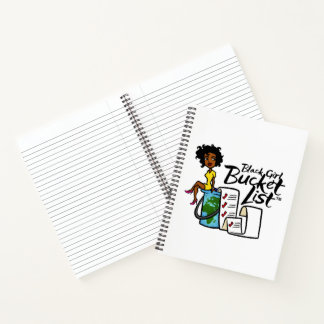 Black Girl Bucket List Spiral Notebook
