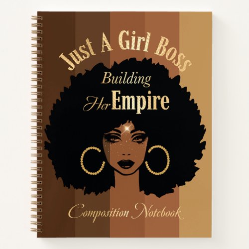 Black Girl Composition Notebook