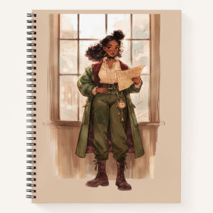 Black Girl Dark Academia Writers Notebook