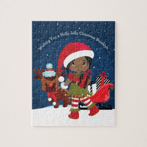 Black Girl Elf Jigsaw Puzzle