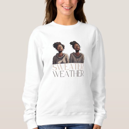 Black Girl Embracing Season of Sweater Weather