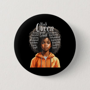 Black Girl Empowermentblack History Monthchildrens Button