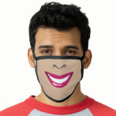 BLACK GIRL FAKE SMILE FACE MASK (Worn Him)