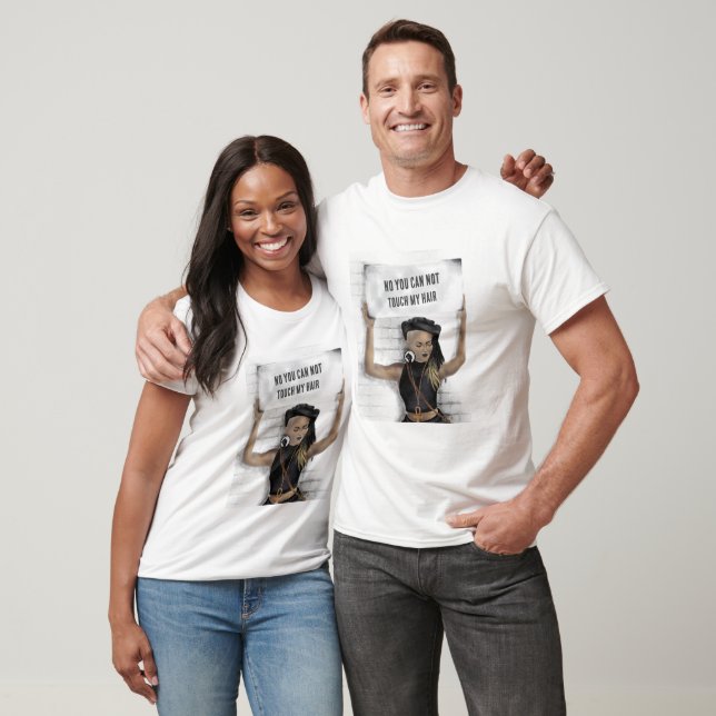 Black girl holding a sign T-Shirt (Unisex)