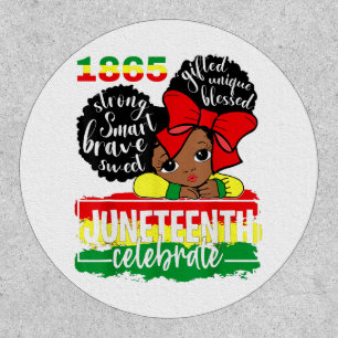 Black Girl Juneteenth 1865 Celebrate Indepedence D Patch