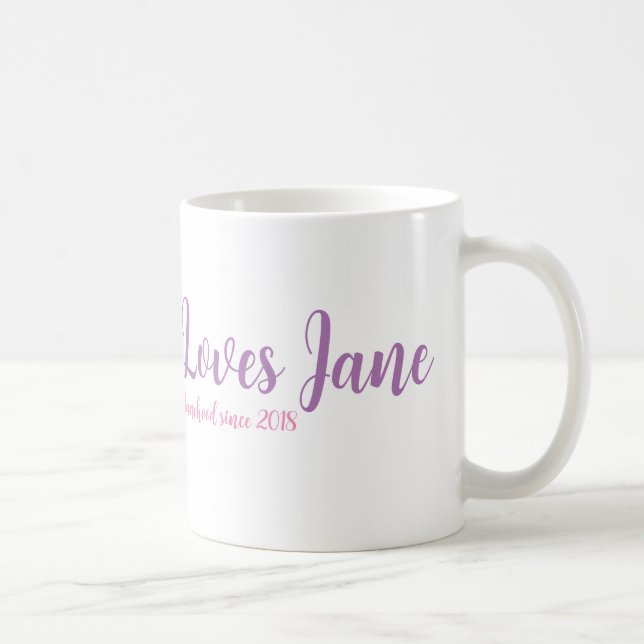 Black Girl Loves Jane Classic Mug in White (Right)