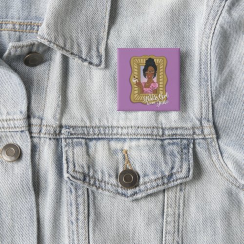 Black Girl Loves Jane Purple Button